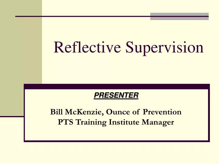 reflective supervision