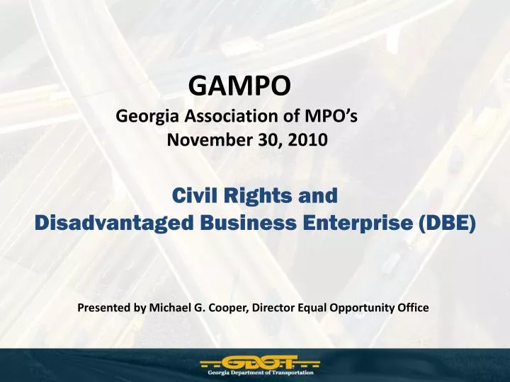 civil rights and disadvantaged business enterprise dbe