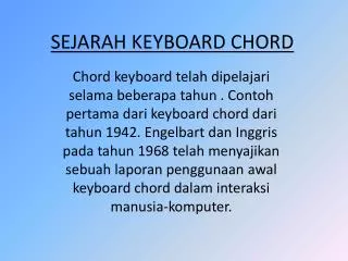 sejarah keyboard chord