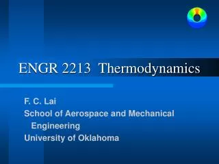 ENGR 2213 Thermodynamics