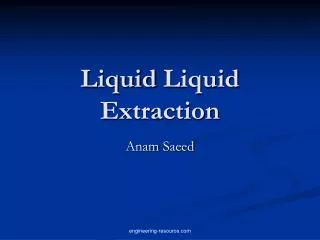 liquid liquid extraction