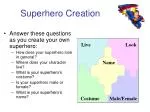 Superhero Creation - slide 1
