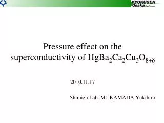 Pressure effect on the superconductivity of HgBa 2 Ca 2 Cu 3 O 8+ d
