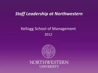 Staff Leadership at Northwestern