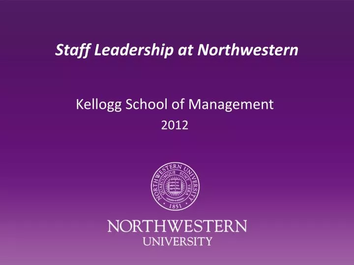 staff leadership at northwestern