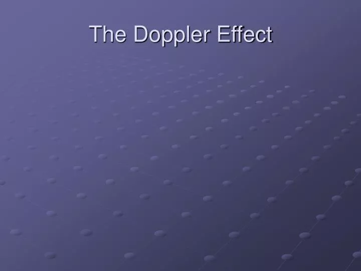 the doppler effect