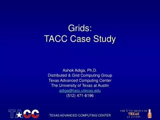 Grids: TACC Case Study