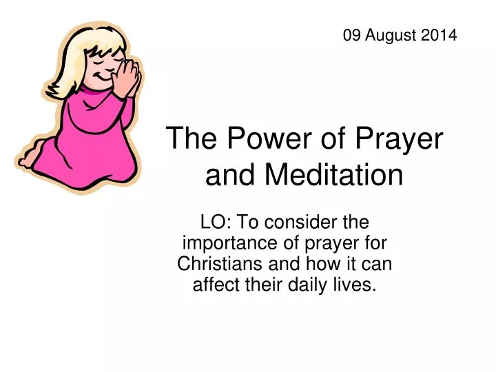the power of prayer and meditation