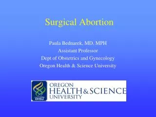 Surgical Abortion