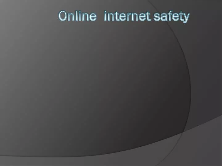 o nline internet safety