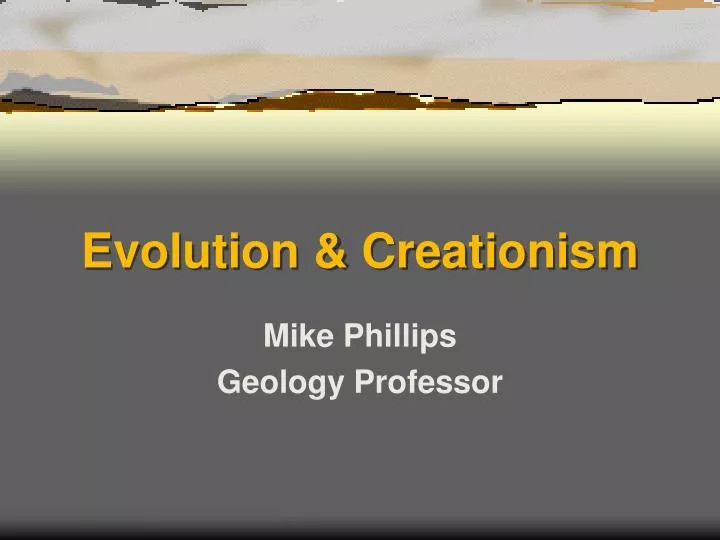 evolution creationism