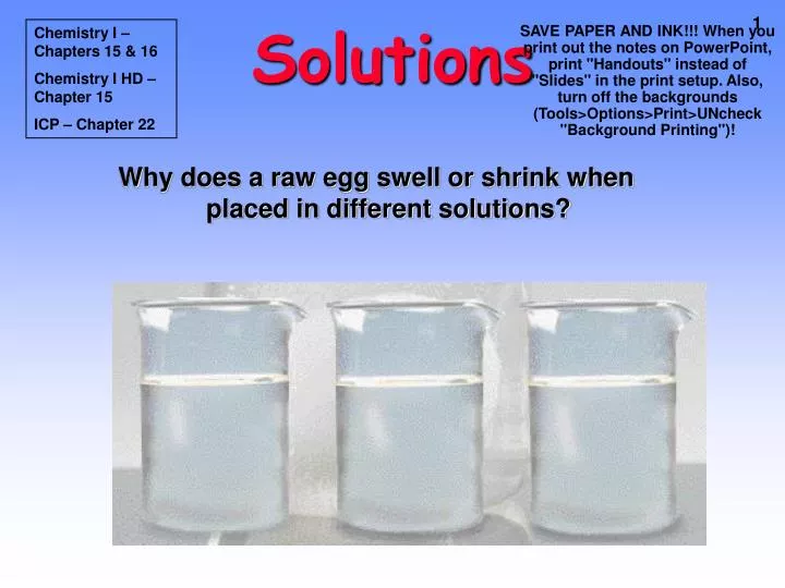 solutions