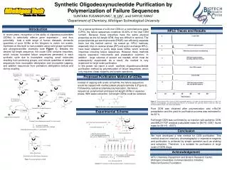 Synthetic Oligodeoxynucleotide Purification by Polymerization of Failure Sequences
