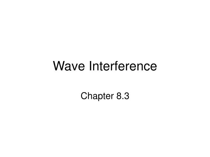 wave interference
