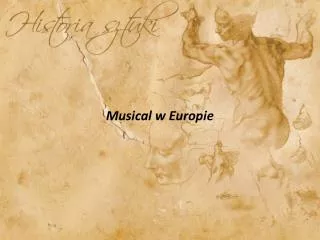 musical w europie