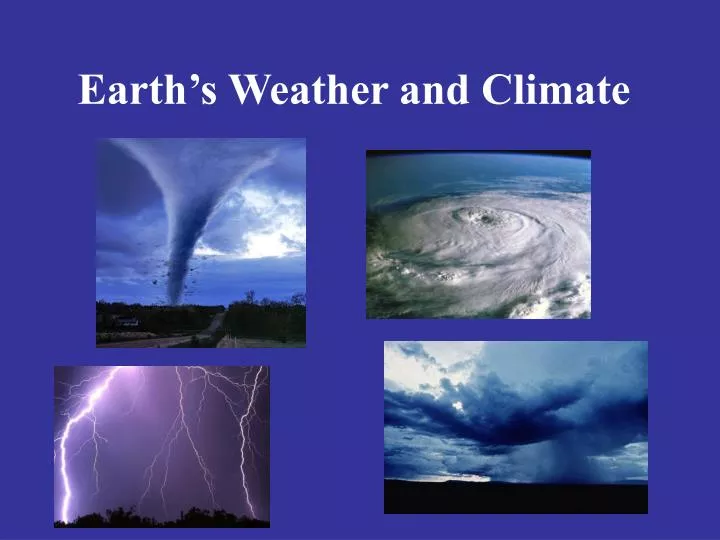 earth s weather and climate