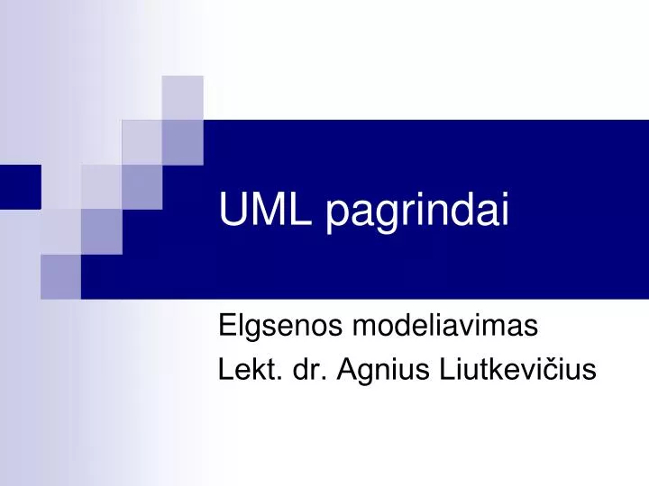 uml pagrindai