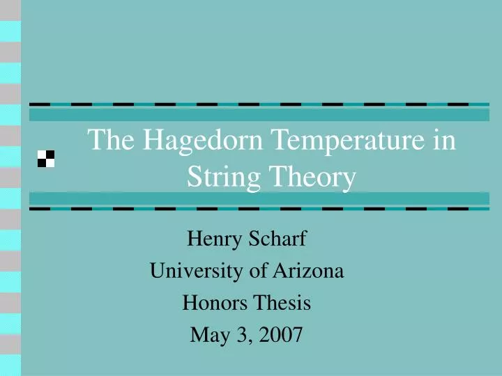 the hagedorn temperature in string theory
