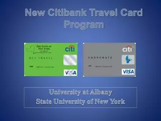 New Citibank Travel Card Program