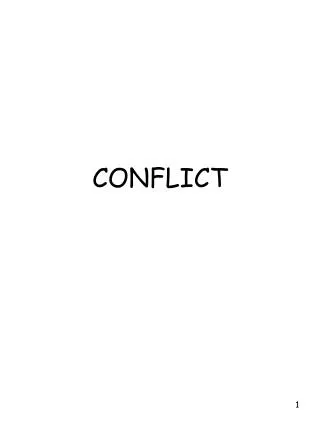 CONFLICT