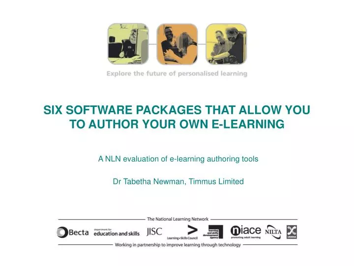six software packages that allow you to author your own e learning