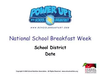 National School Breakfast Week