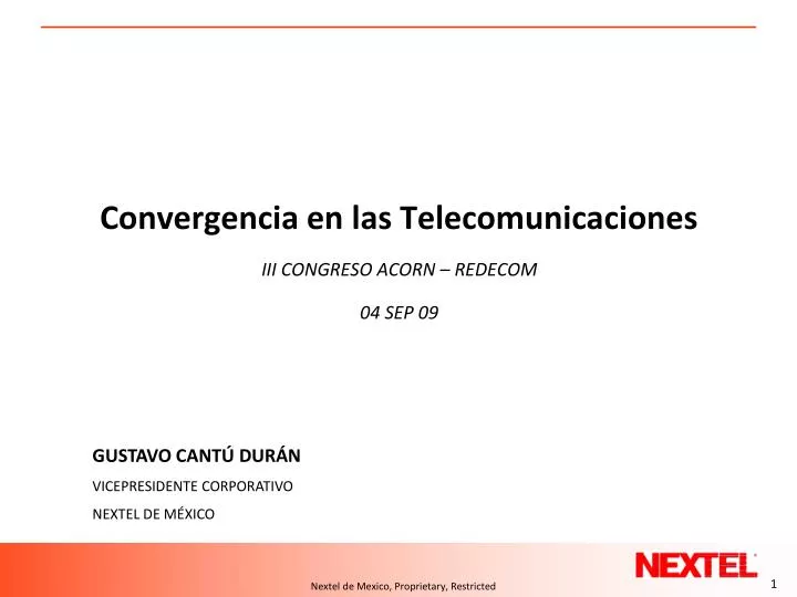 convergencia en las telecomunicaciones