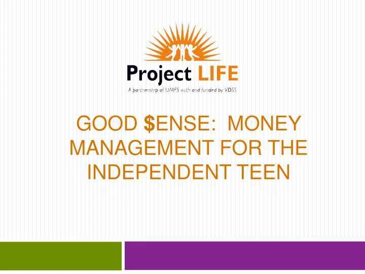 good ense money management for the independent teen