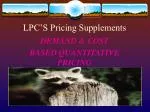 LPC’S Pricing Supplements - slide 1