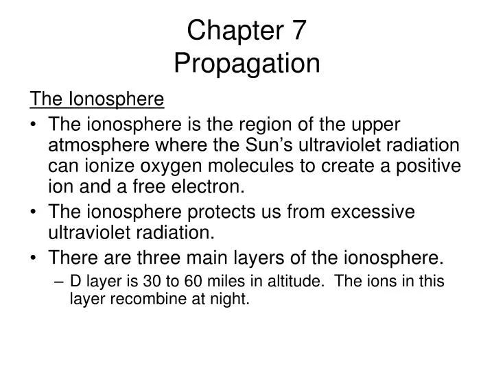 chapter 7 propagation