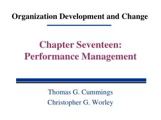 Organization Development and Change