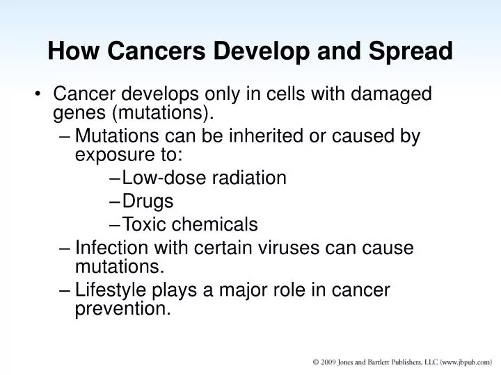 how cancers develop and spread
