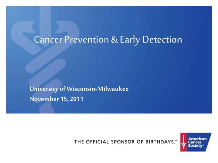 cancer prevention early detection