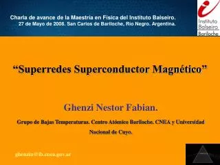 superredes superconductor magn tico