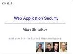 Web Application Security - slide 1