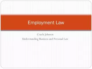 Employment Law