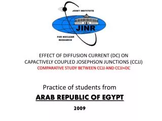 Practice of students from ARAB REPUBLIC OF EGYPT 2009