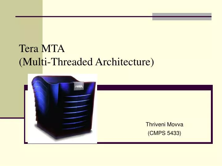 tera mta multi threaded architecture