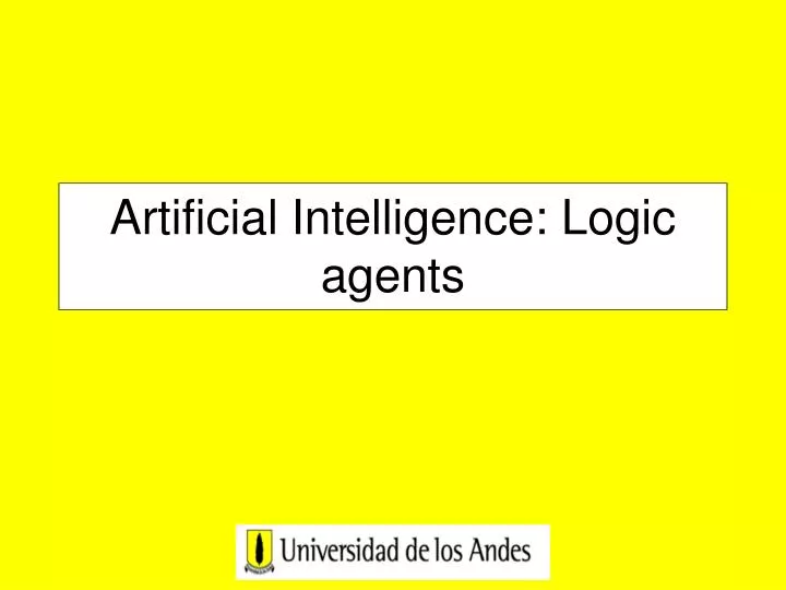 artificial intelligence logic agents