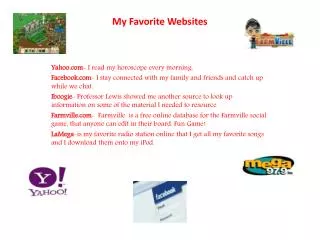 my favorite websites