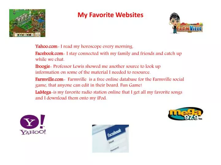 my favorite websites