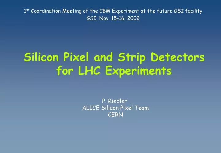 silicon pixel and strip detectors for lhc experiments