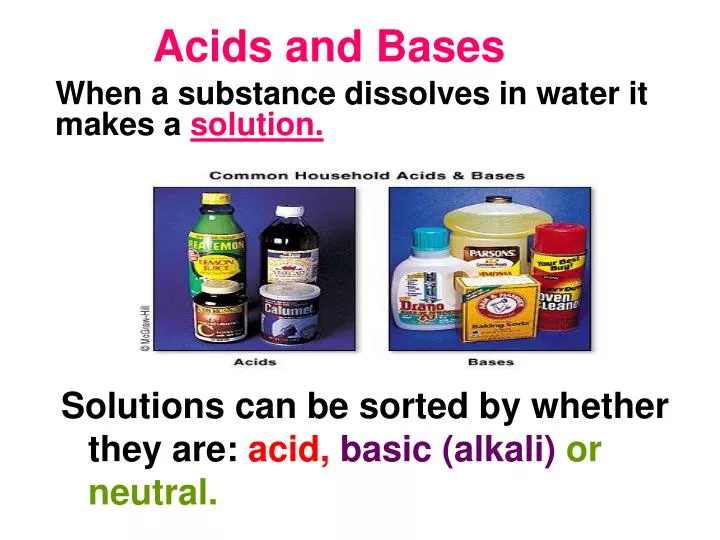 acids and bases