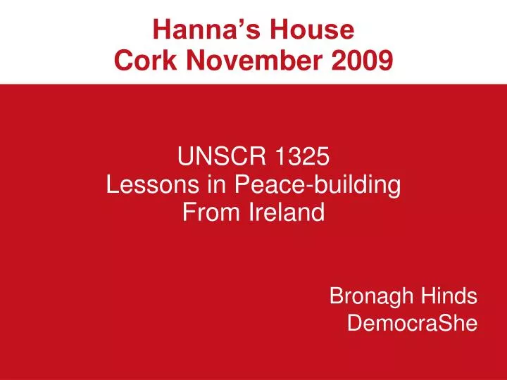 hanna s house cork november 2009