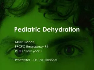 Pediatric Dehydration