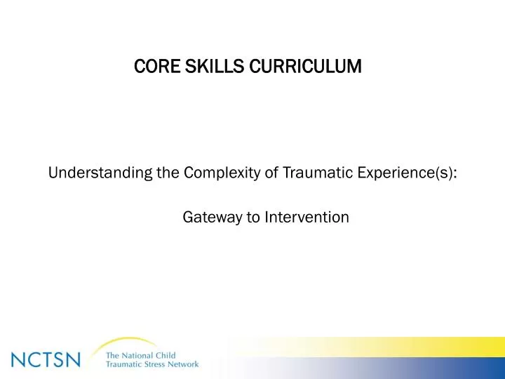 core skills curriculum