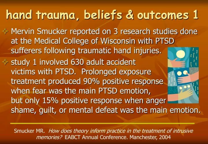 hand trauma beliefs outcomes 1