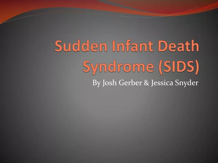 sudden infant death syndrome sids