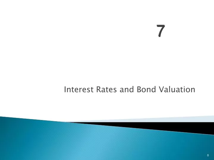 interest rates and bond valuation