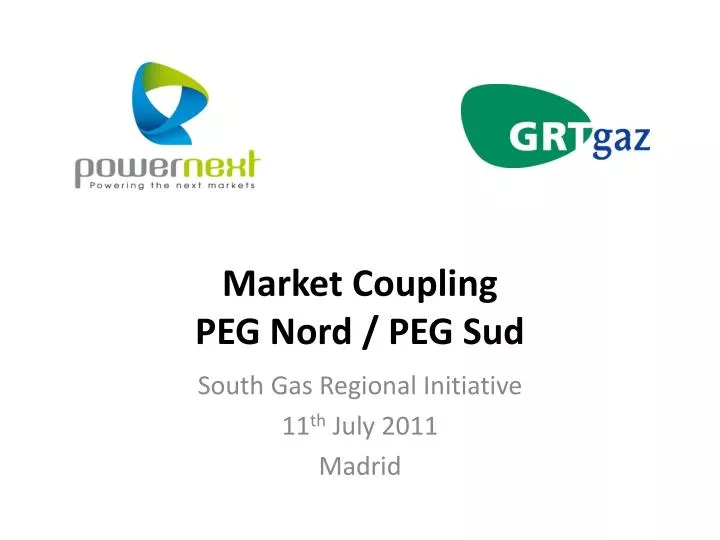 market coupling peg nord peg sud